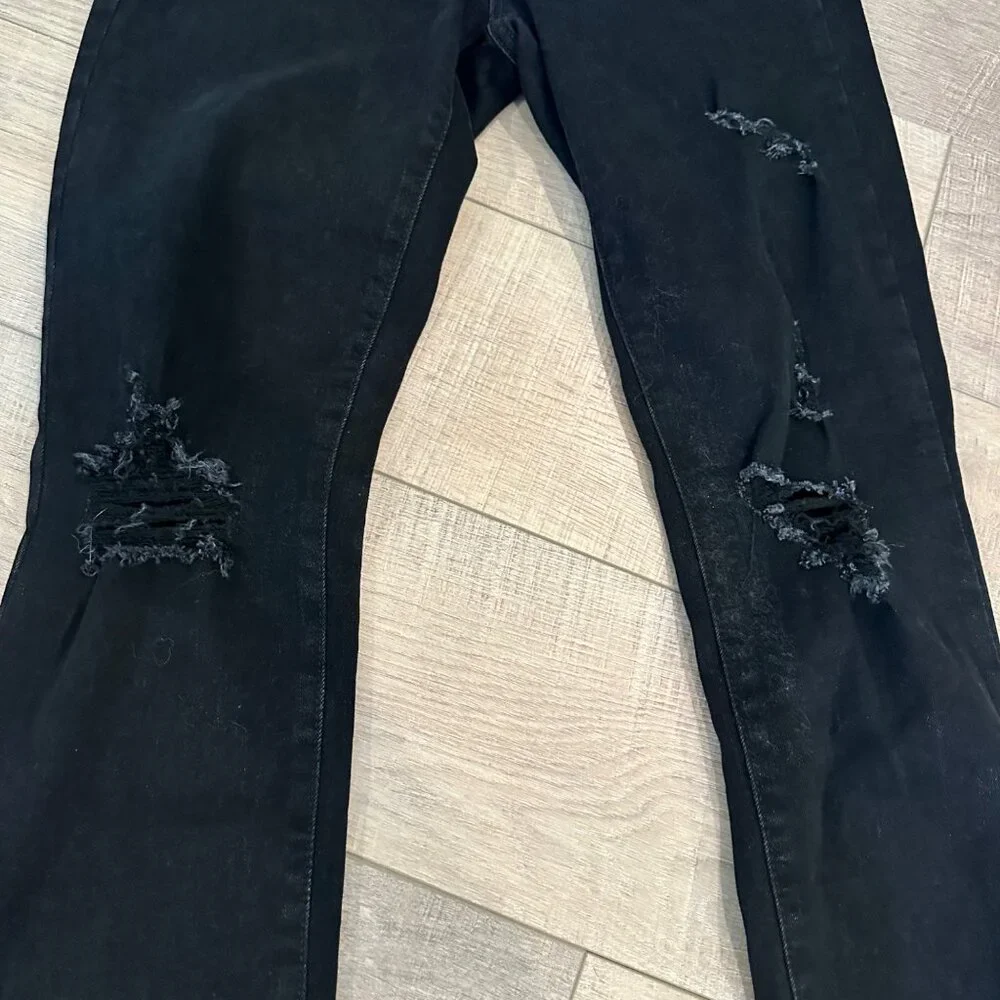 OLD NAVY POWER SLIM STRAIGHT HIGH RISE PANTS NEW SIZE 6 JEANS - Picture 2 of 10